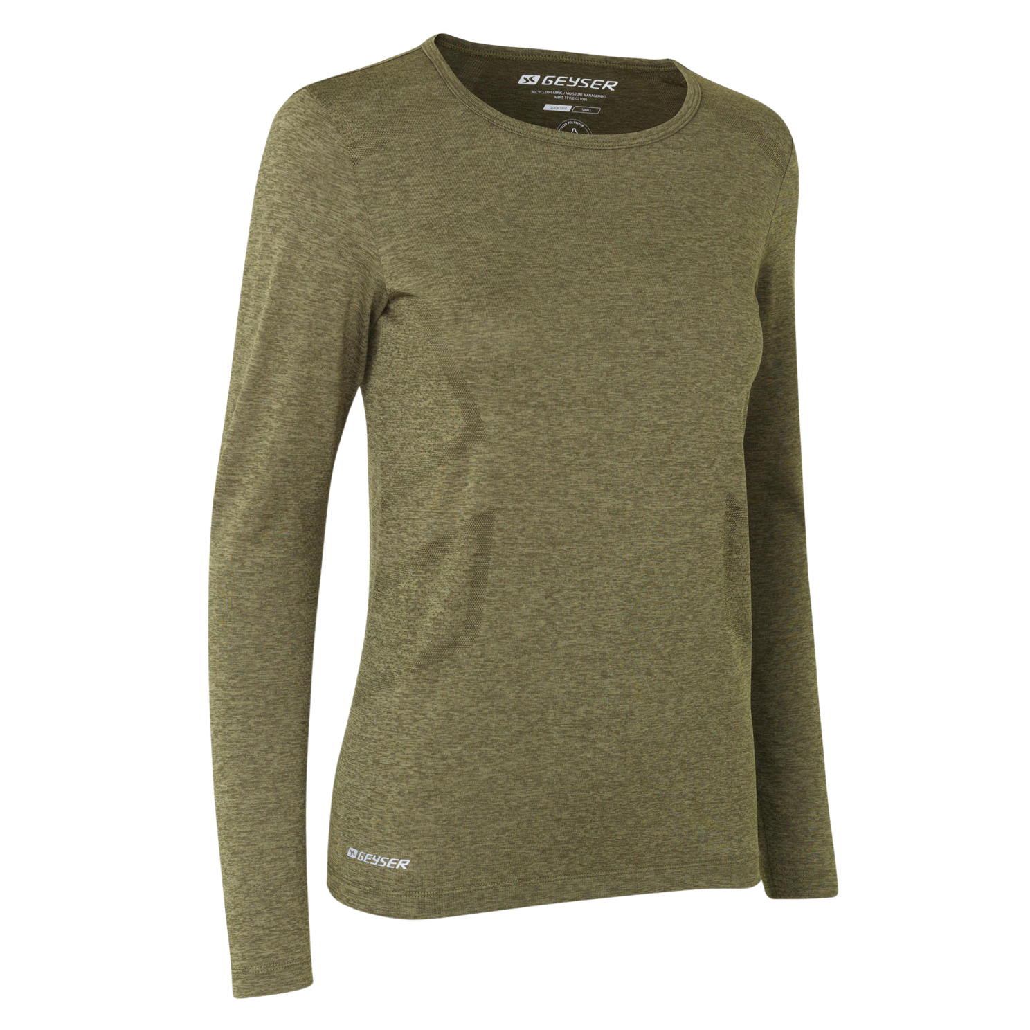 GEYSER by ID Dame Træningstrøje - Oliven melange