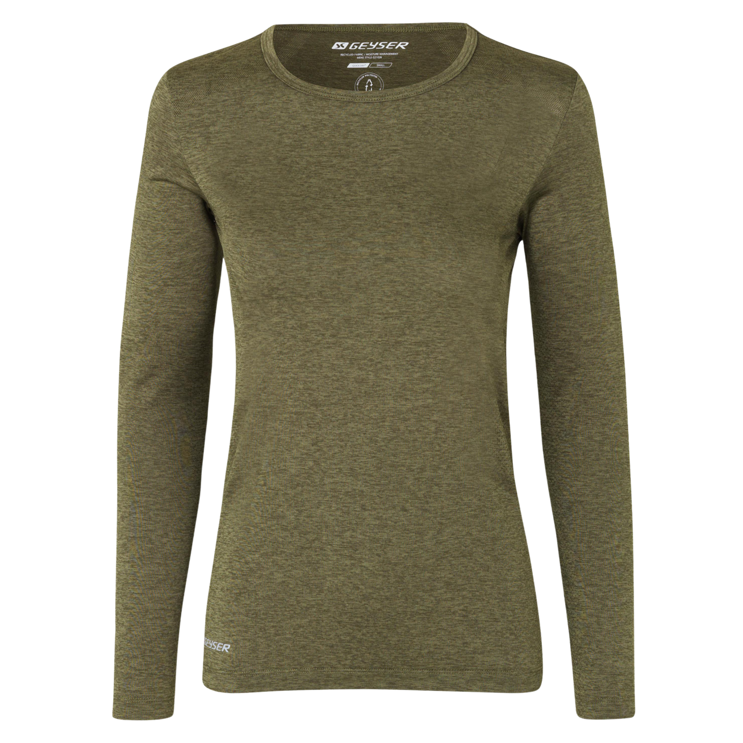 GEYSER by ID Dame Træningstrøje - Oliven melange