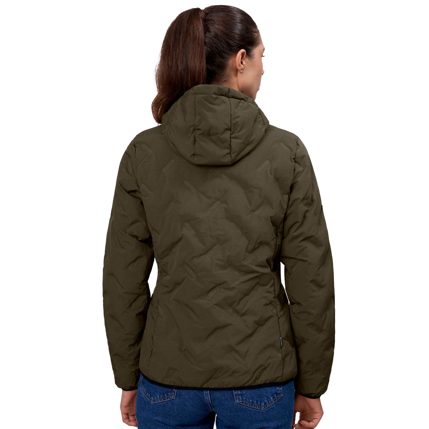 GEYSER by ID Quilted Dame Vinterjakke - Oliven melange