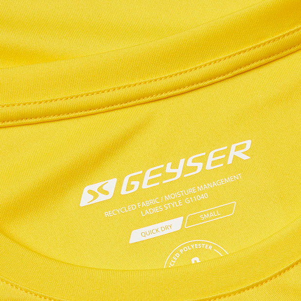GEYSER by ID Dame Trænings t-shirt - Gul