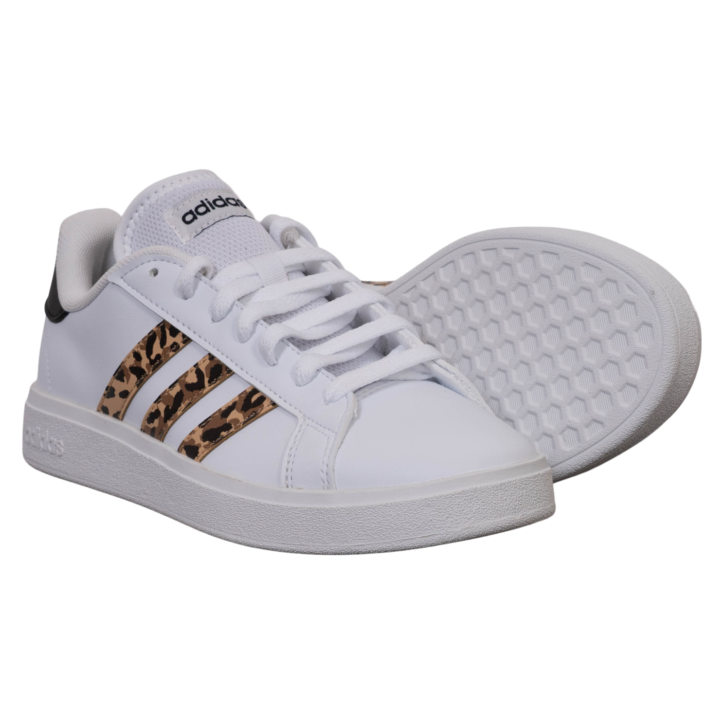 Adidas Grand Court Dame Sneakers - White/Leo