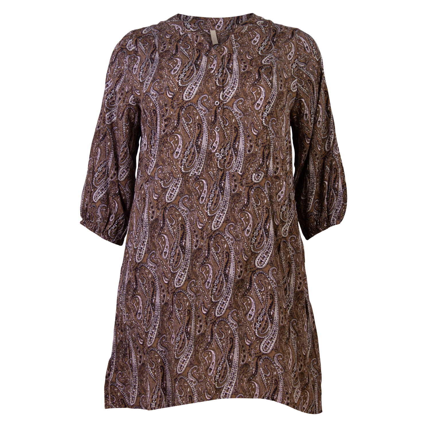Cassiopeia Janella Dame Tunika Plus Size - Brown Combi