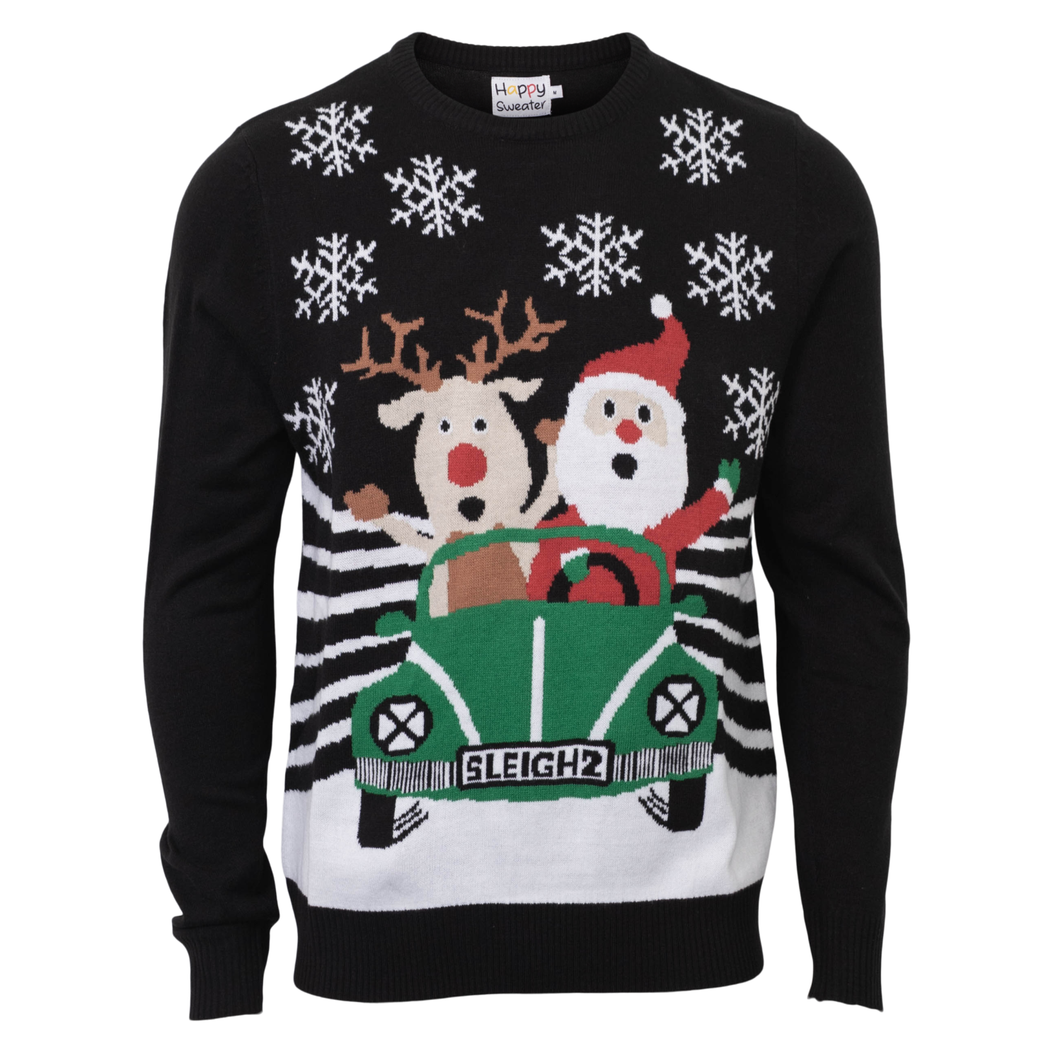 Jule Herre Striktrøje - Sort