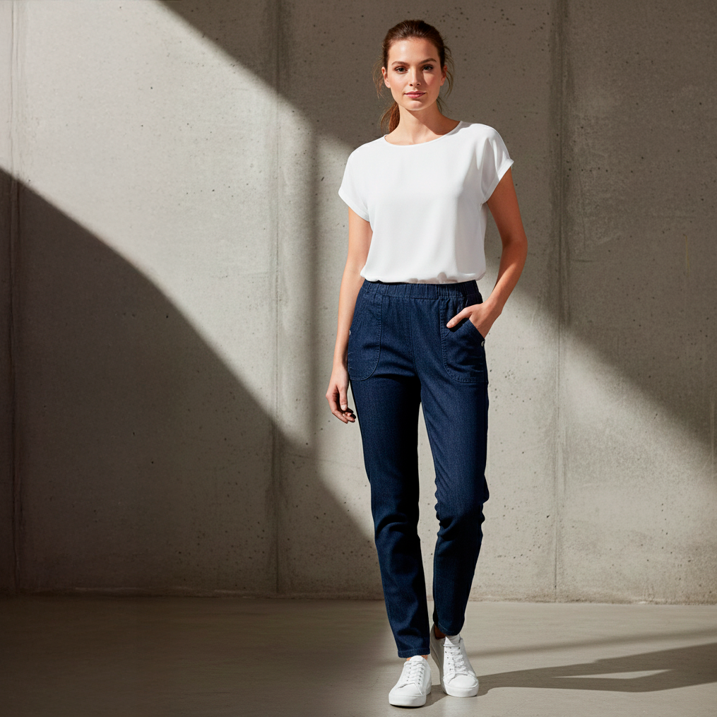 J.S.T. For My Gerda Dame Jeans - Navy Denim