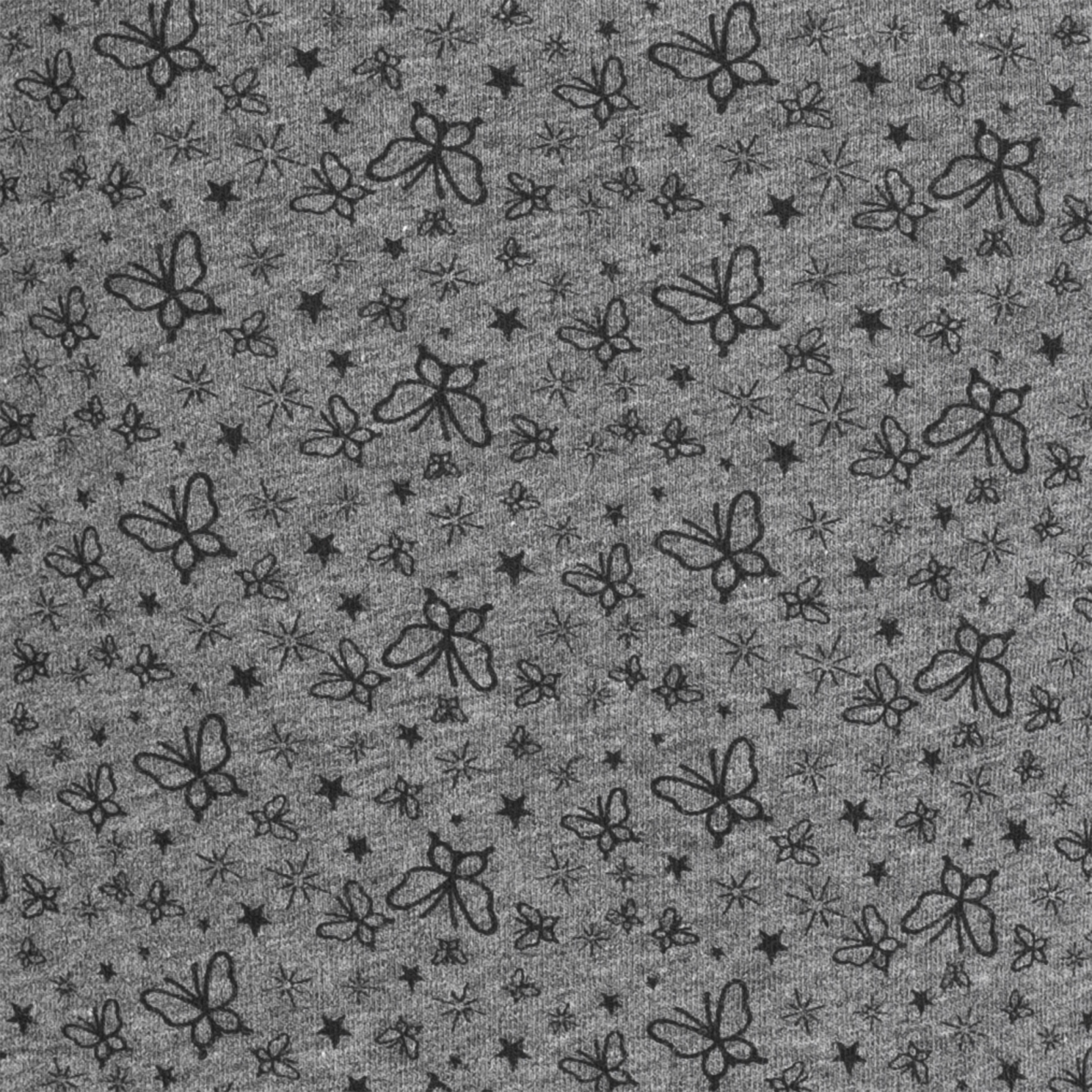 Queenz Uno Pige Trusser m. glimmer - GREY MELANGE AOP GIRL