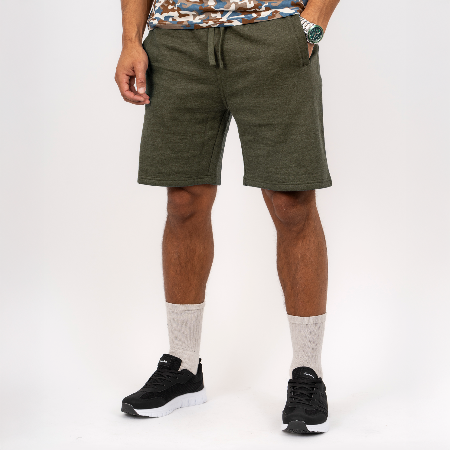 Loaded Nevada Herre Shorts - Hunter Green Melange