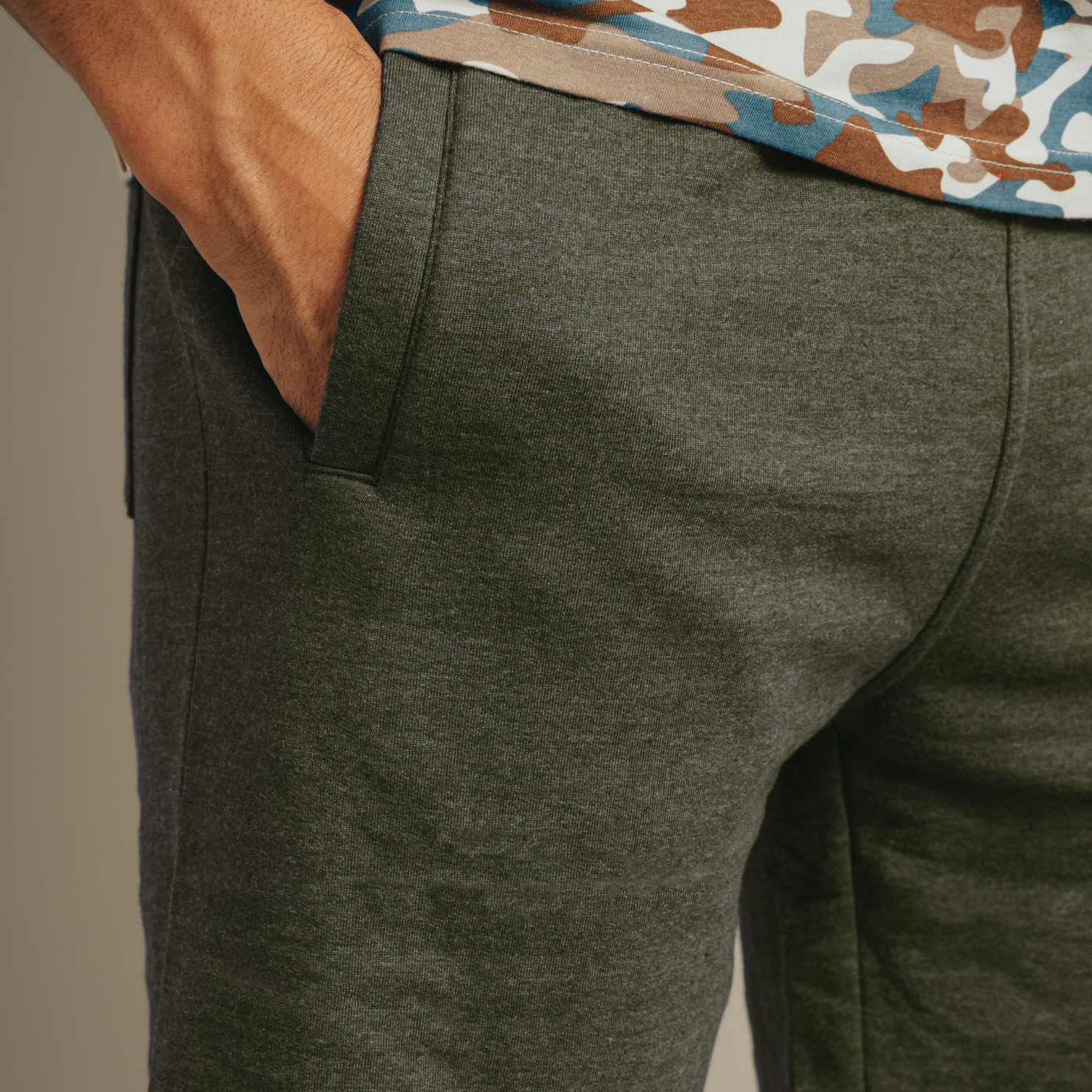 Loaded Nevada Herre Shorts - Hunter Green Melange