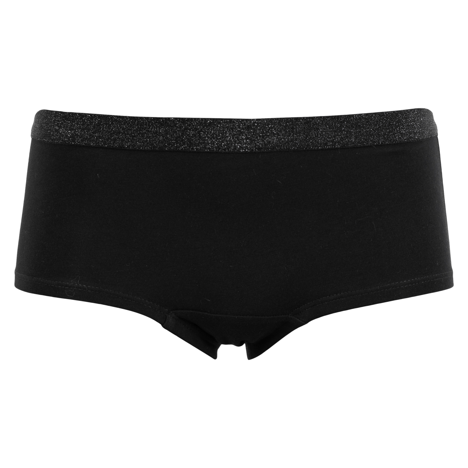 Queenz Uno Pige Trusser m. glimmer - BLACK