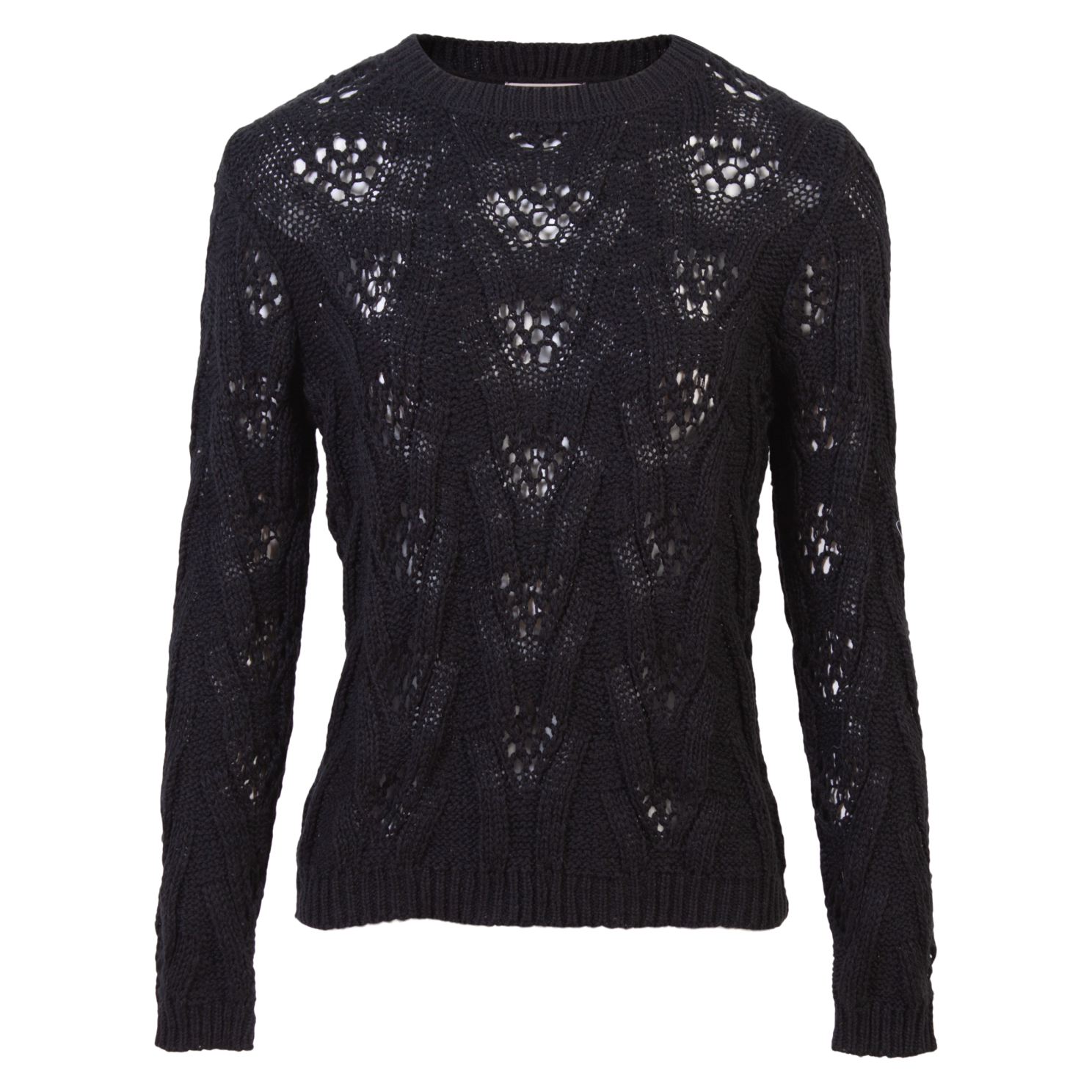 Ofelia Mandy Dame Striktrøje - Black