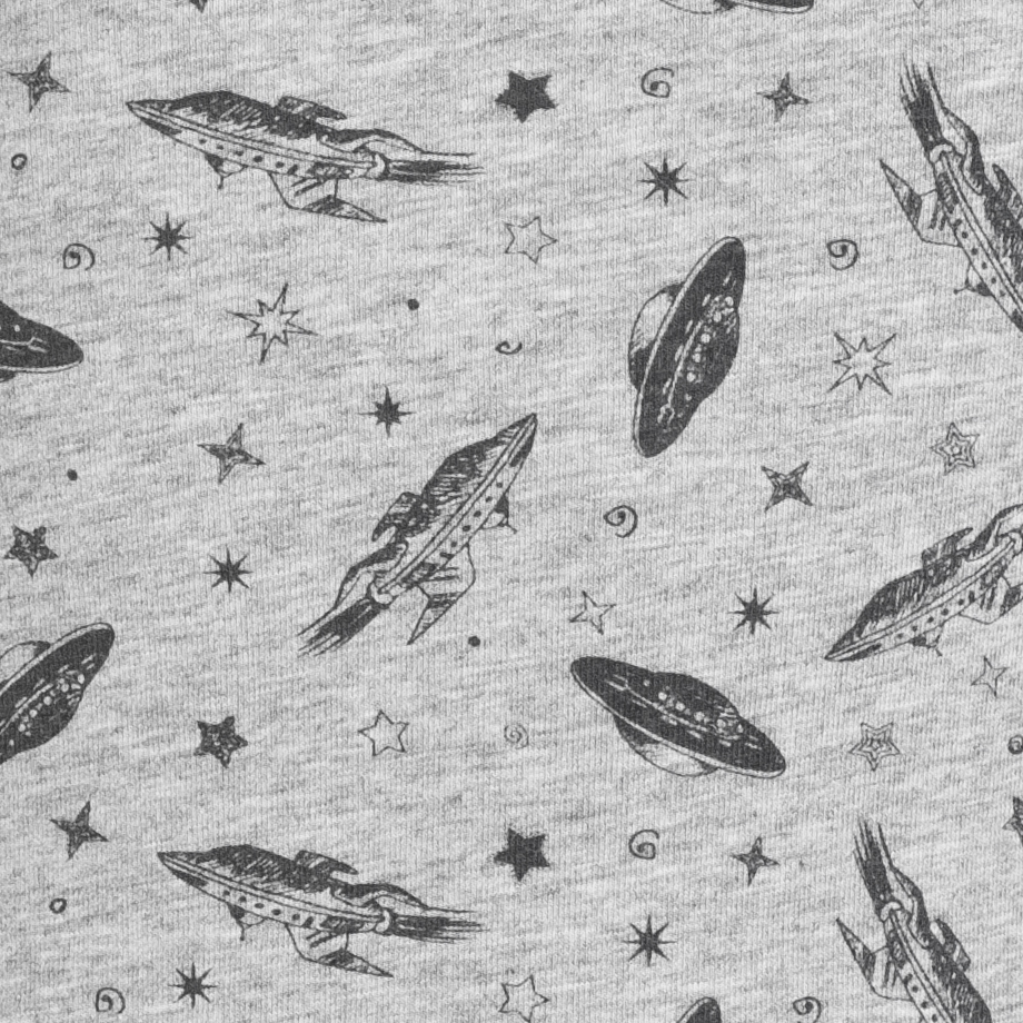 N.O.H.R. Uno Drenge Undertrøje - Grey Melange AOP Boy