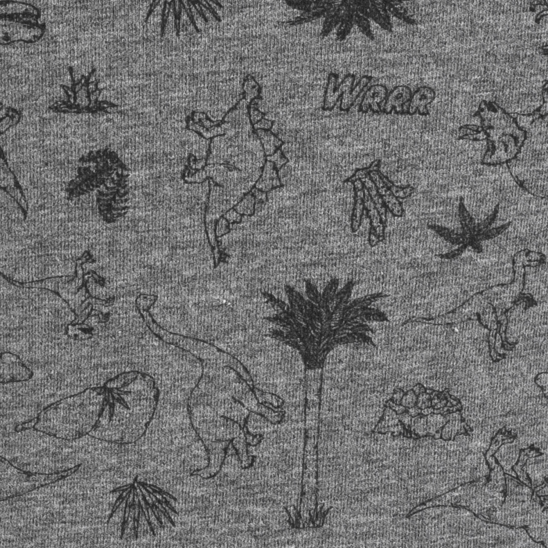 N.O.H.R. Uno Drenge Undertrøje - Grey Melange AOP Boy