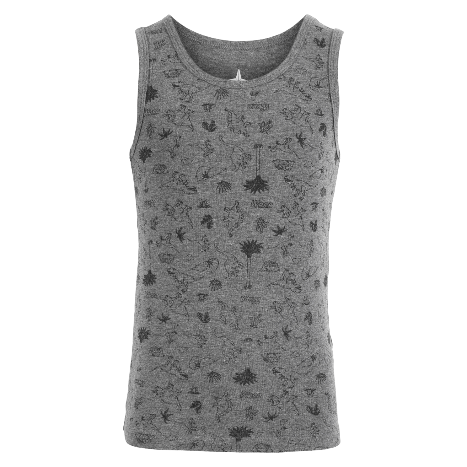 N.O.H.R. Uno Drenge Undertrøje - Grey Melange AOP Boy