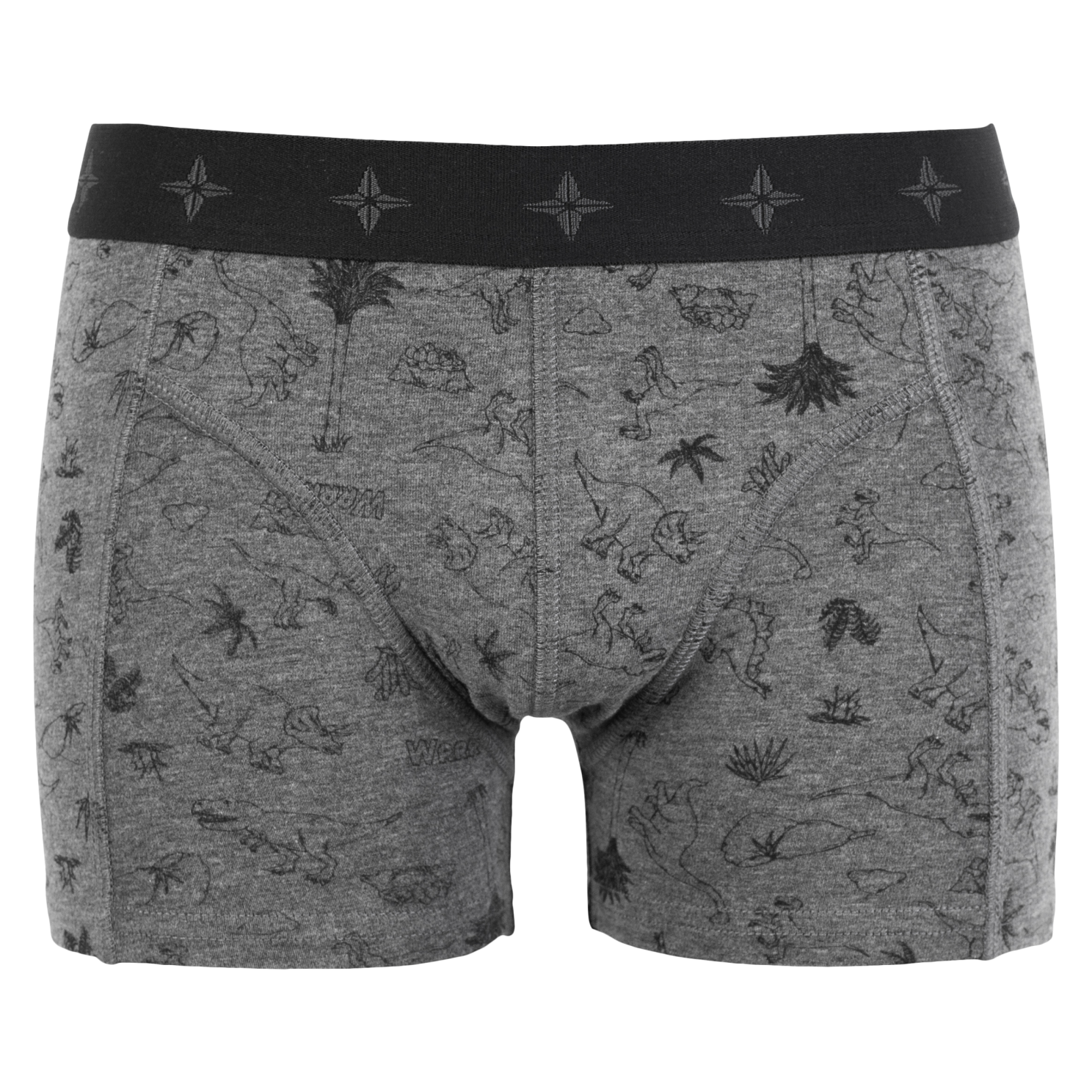 N.O.H.R. Uno Drenge Tights - Grey Melange AOP Boy