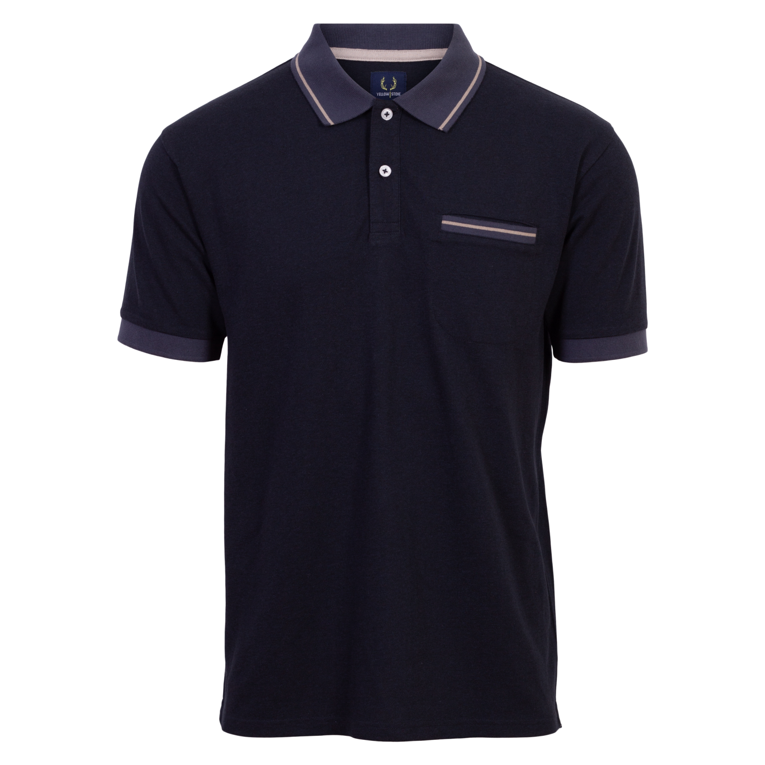 Yellowstone Eagle Herre Polo - Blue Nights