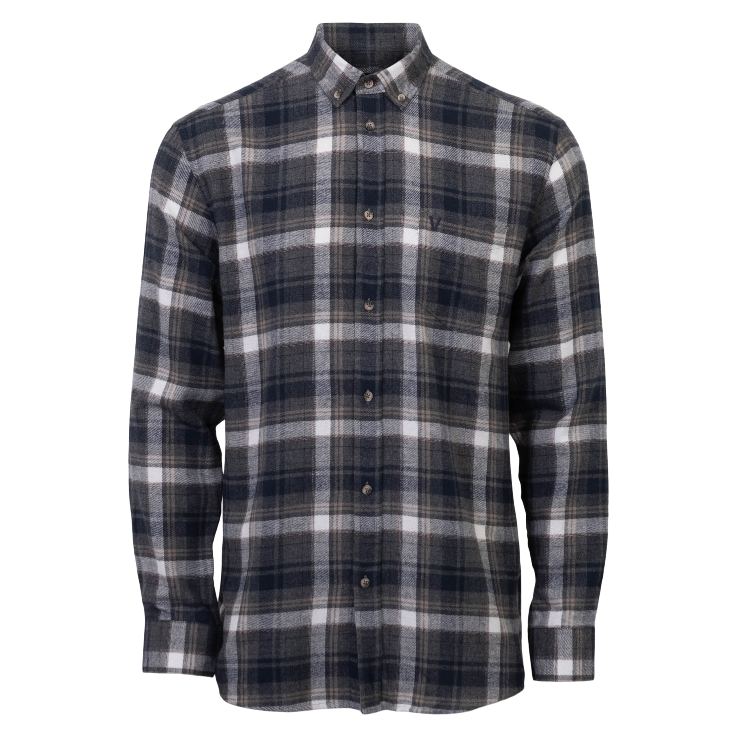 Vito Farmer Herre Skjorte - Mid Grey