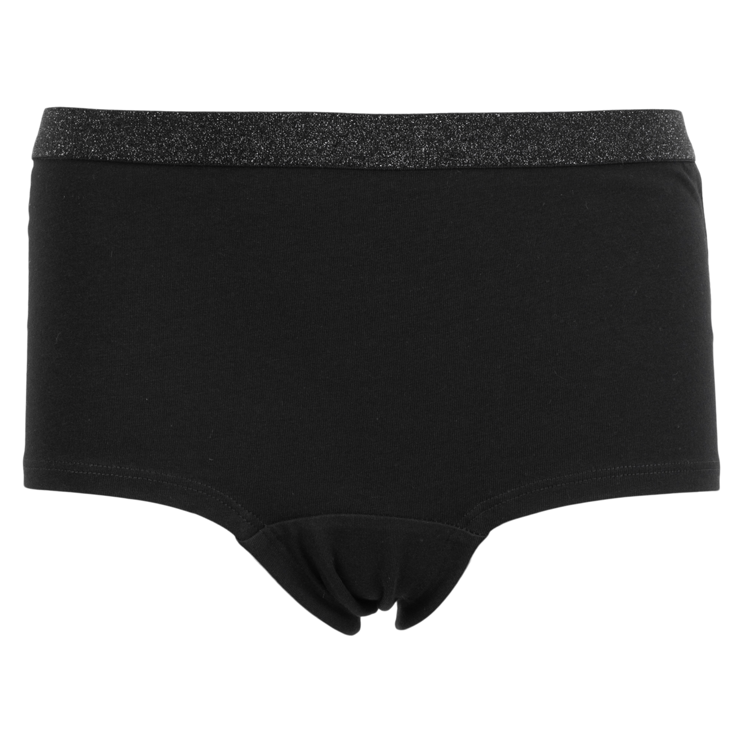 Queenz Uno Pige Trusser m. glimmer - BLACK