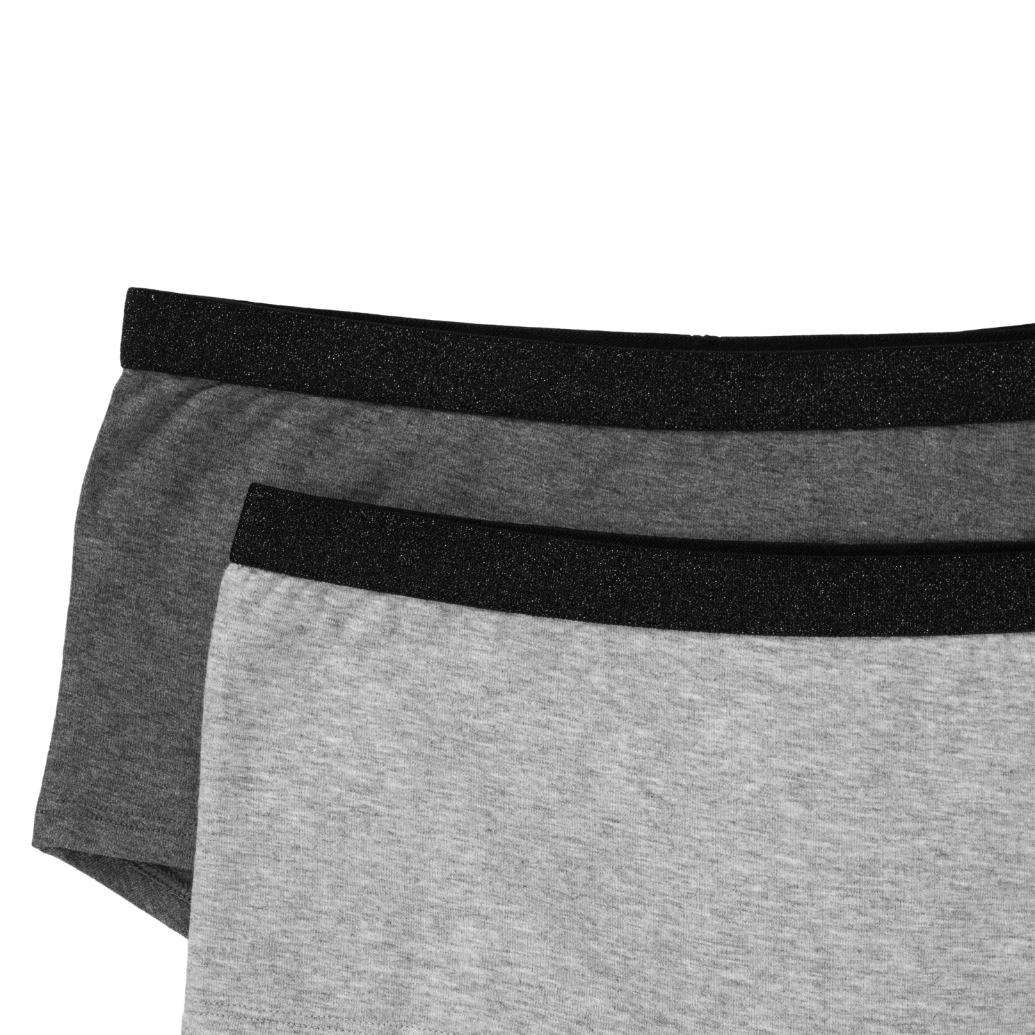 Queenz Uno Pige Trusser m. glimmer - GREY MELANGE