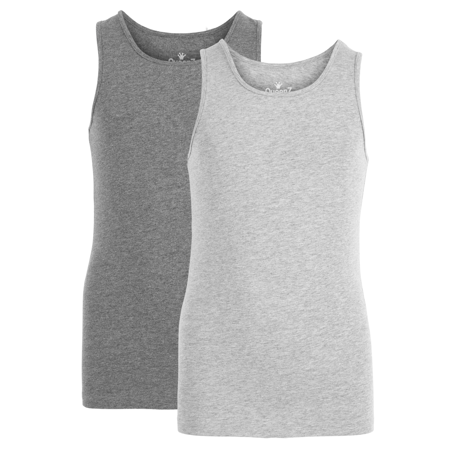 Queenz Uno Pige Undertrøje - Grey Melange