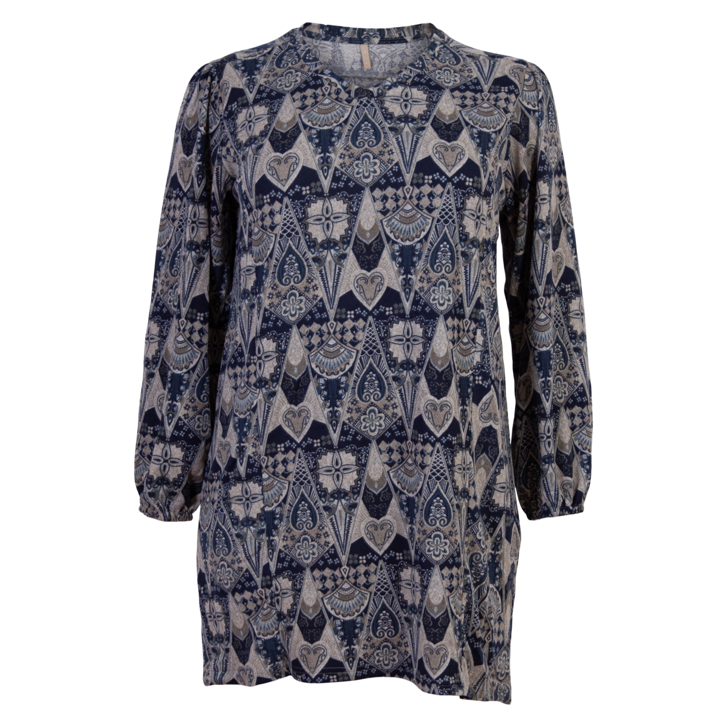 Cassiopeia Rovine Dame Tunika Plus Size - Blue Combi