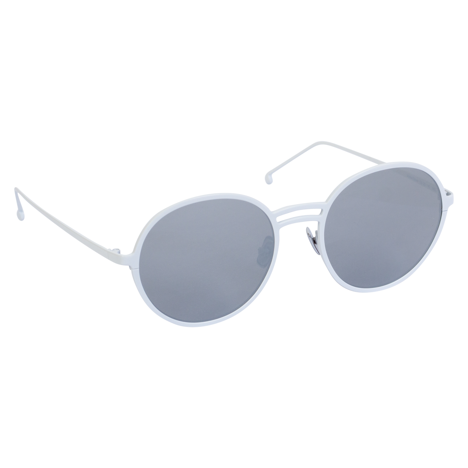 AYM Yael Unisex Solbriller - White/Silver