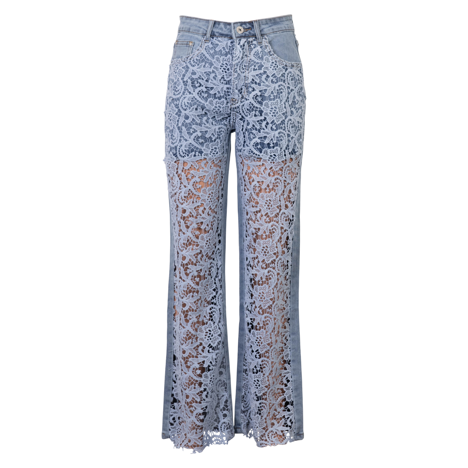 BS Jeans Signe Dame Jeans m. blonder - DENIM