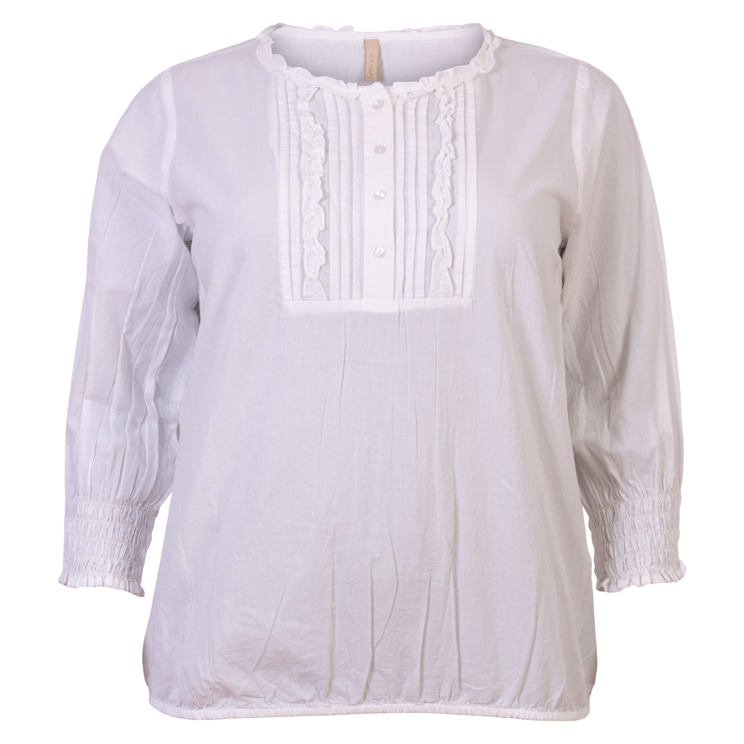 Cassiopeia Dame Bluse Plus Size - Offwhite