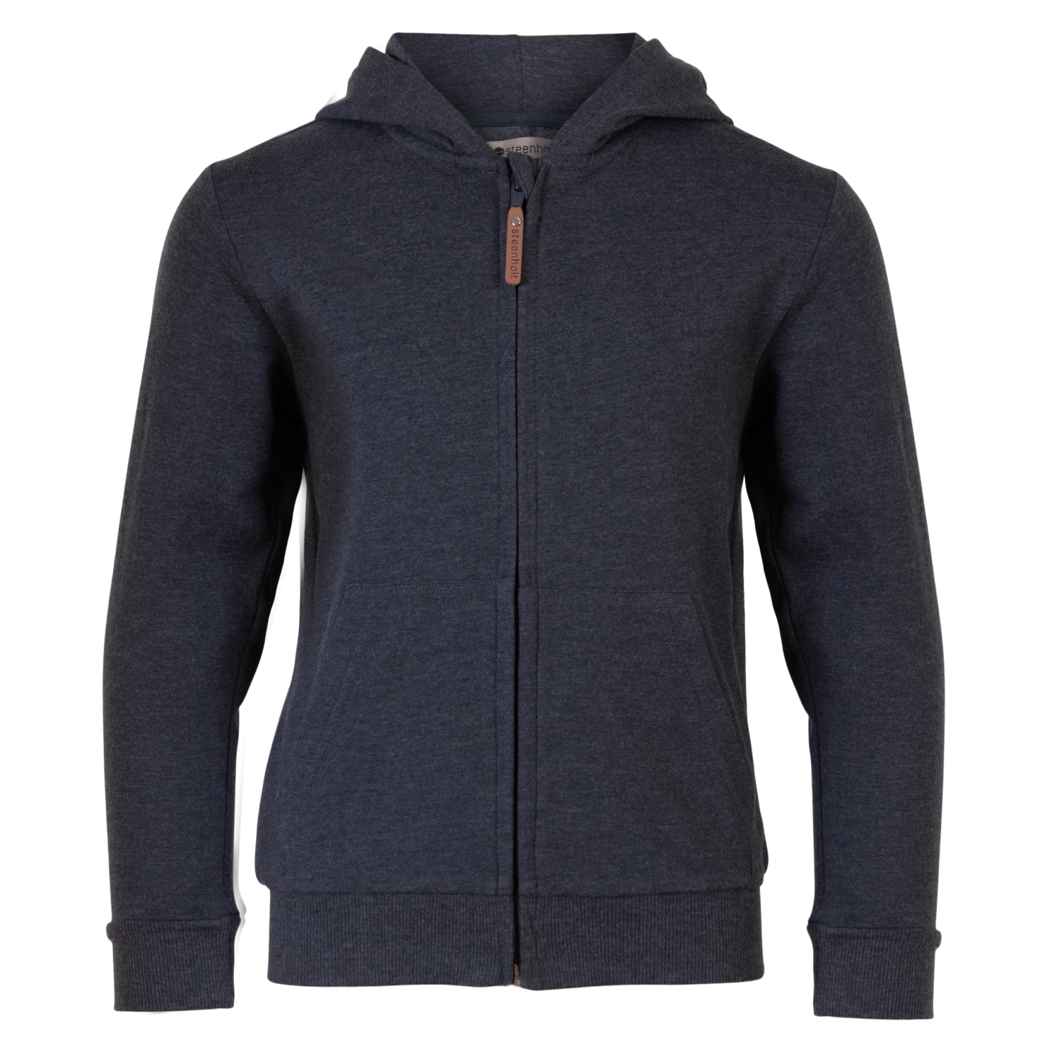 Steenholt Atlas Børne Hættetrøje - Melange Blue