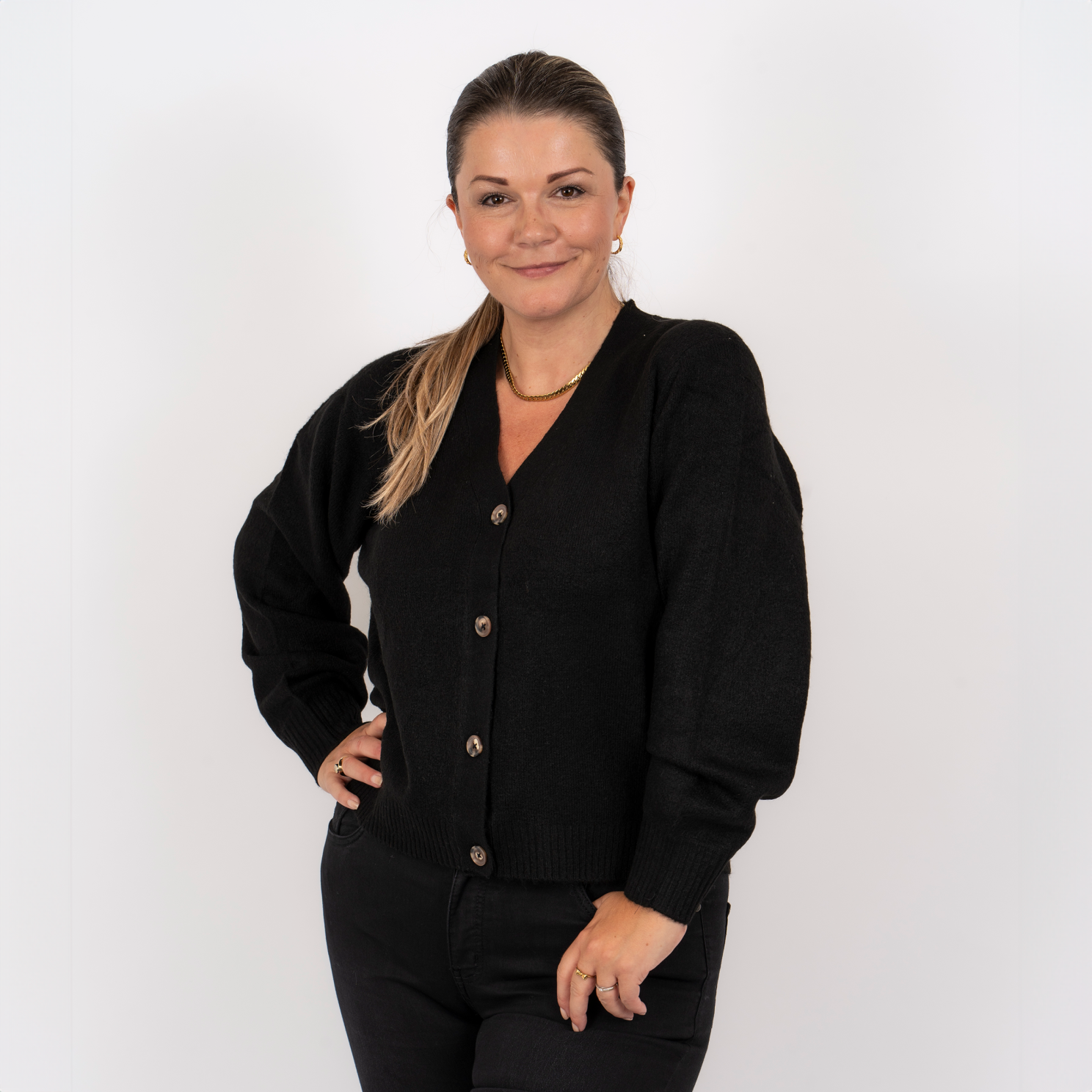 Steenholt Gora Dame Cardigan Plus Size - Black