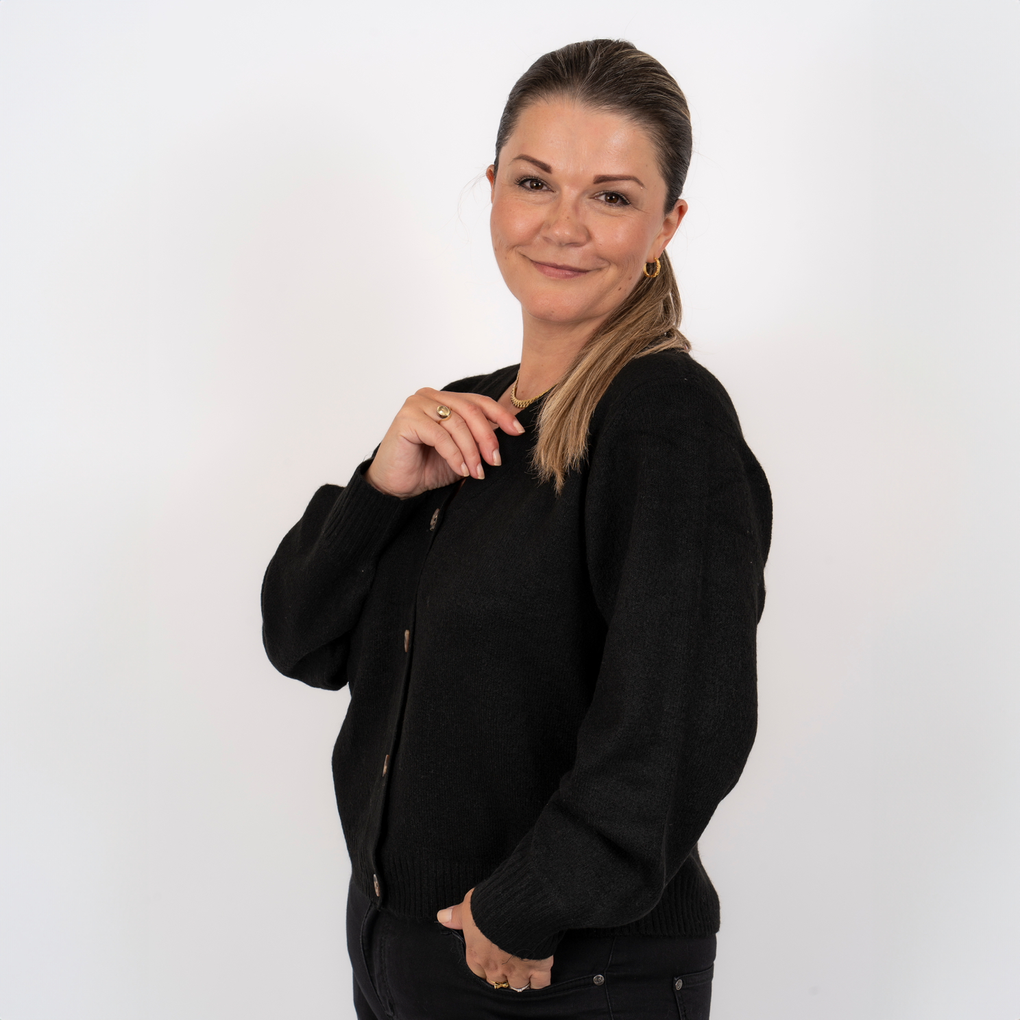 Steenholt Gora Dame Cardigan Plus Size - Black