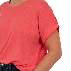 Steenholt Joan Dame T-shirt Plus Size - PARADISE PINK