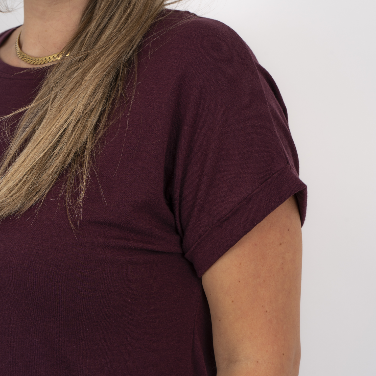 Steenholt Joan Dame T-shirt Plus Size - Crushed Violets