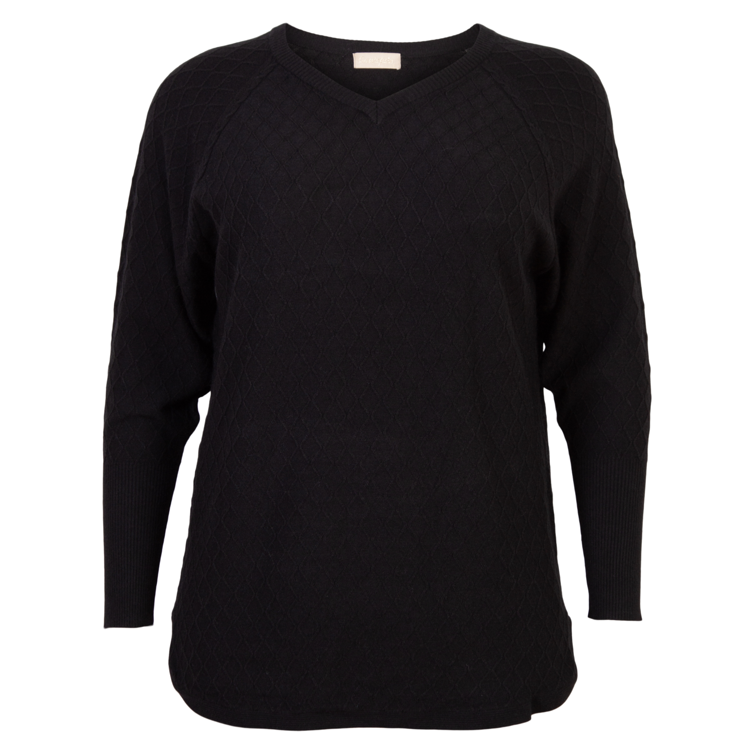 Cassiopeia Tinetta Dame Bluse Plus Size - Black