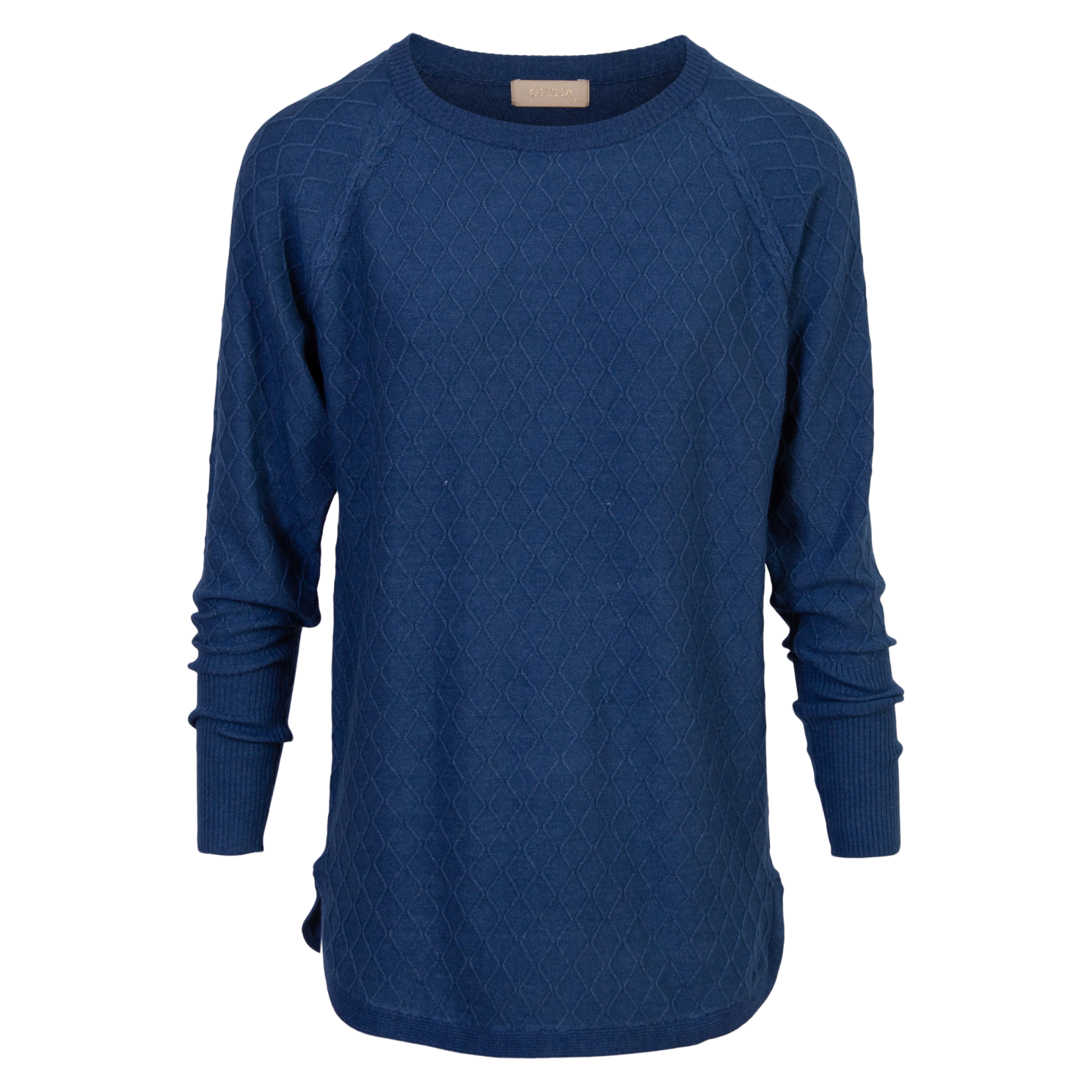 Cassiopeia Tinetta Dame Bluse Plus Size - Strong Blue Melange