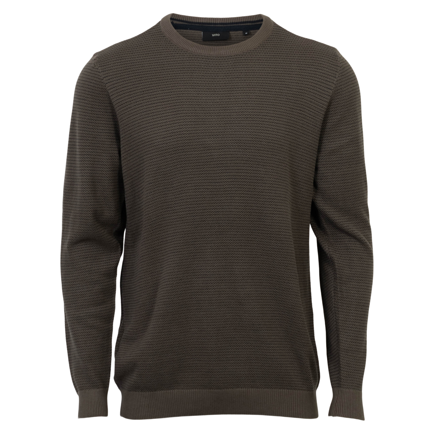 Vito Viggo Herre Striktrøje - Mid Brown