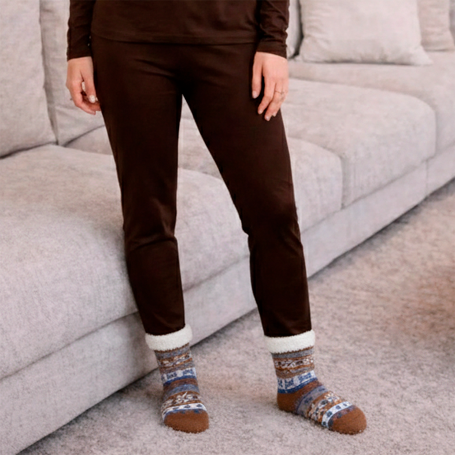 Anyway Dame Strømper - Kanel