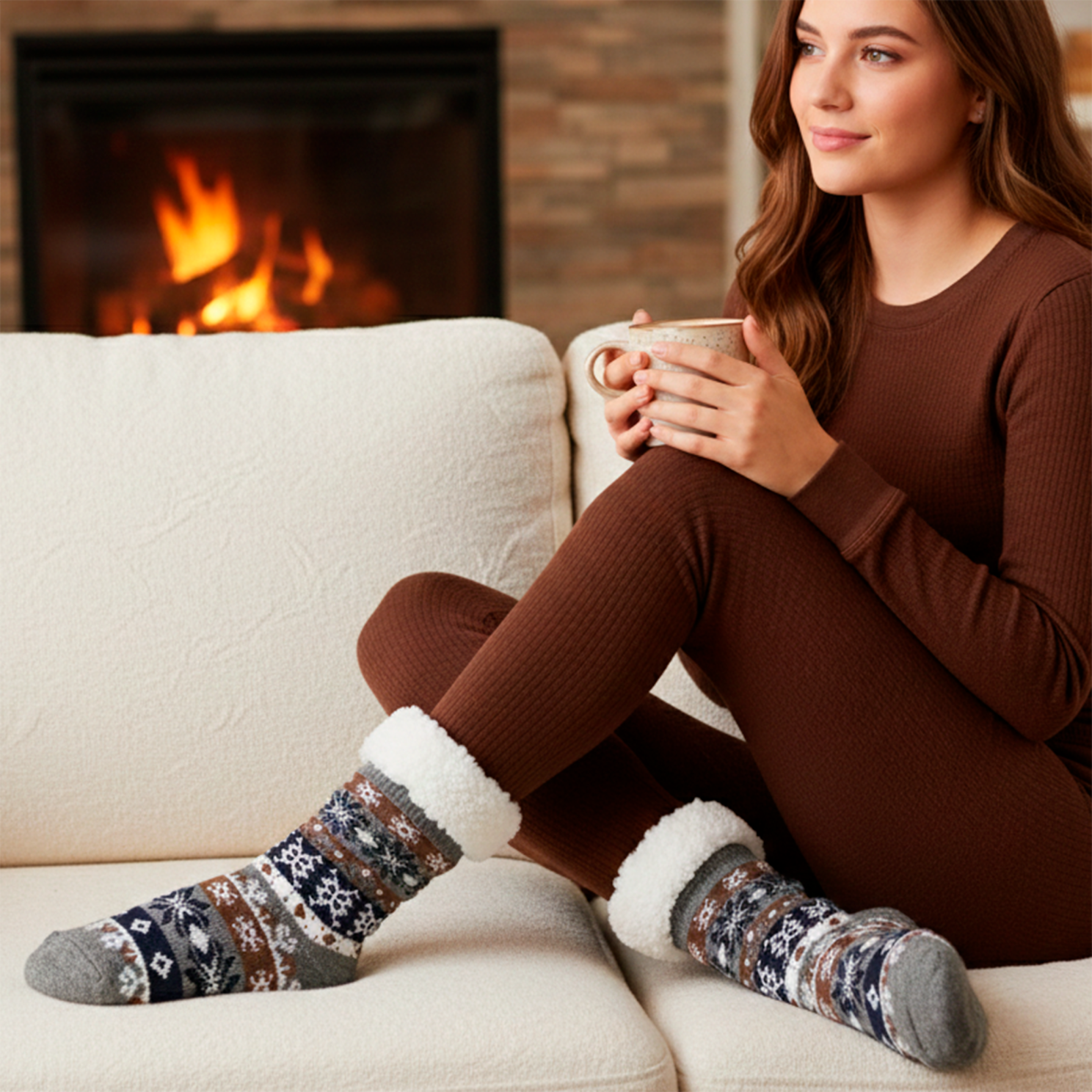 Anyway Dame Strømper - Mørkegrå