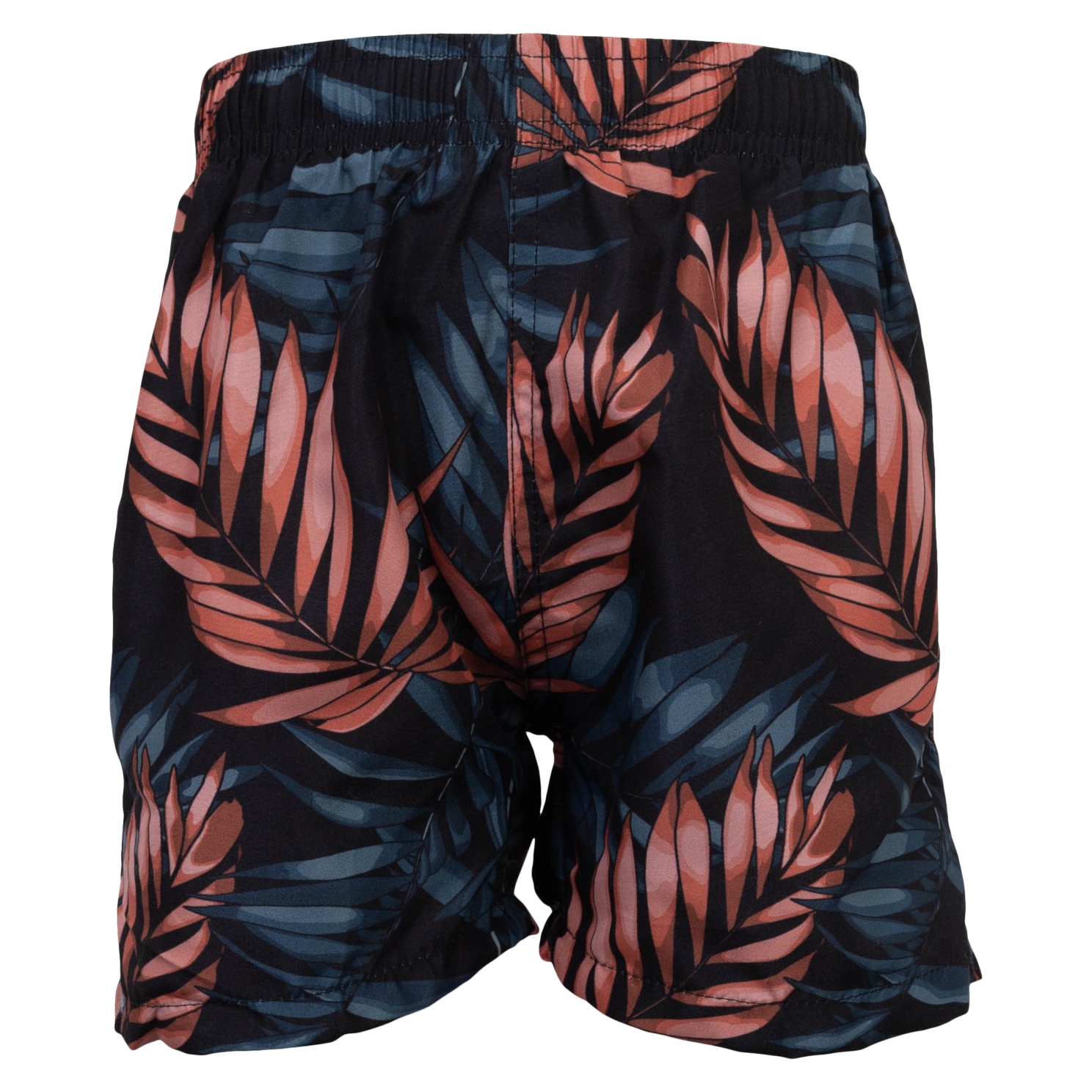 Anyway Børne Badeshorts - Black/Leaves