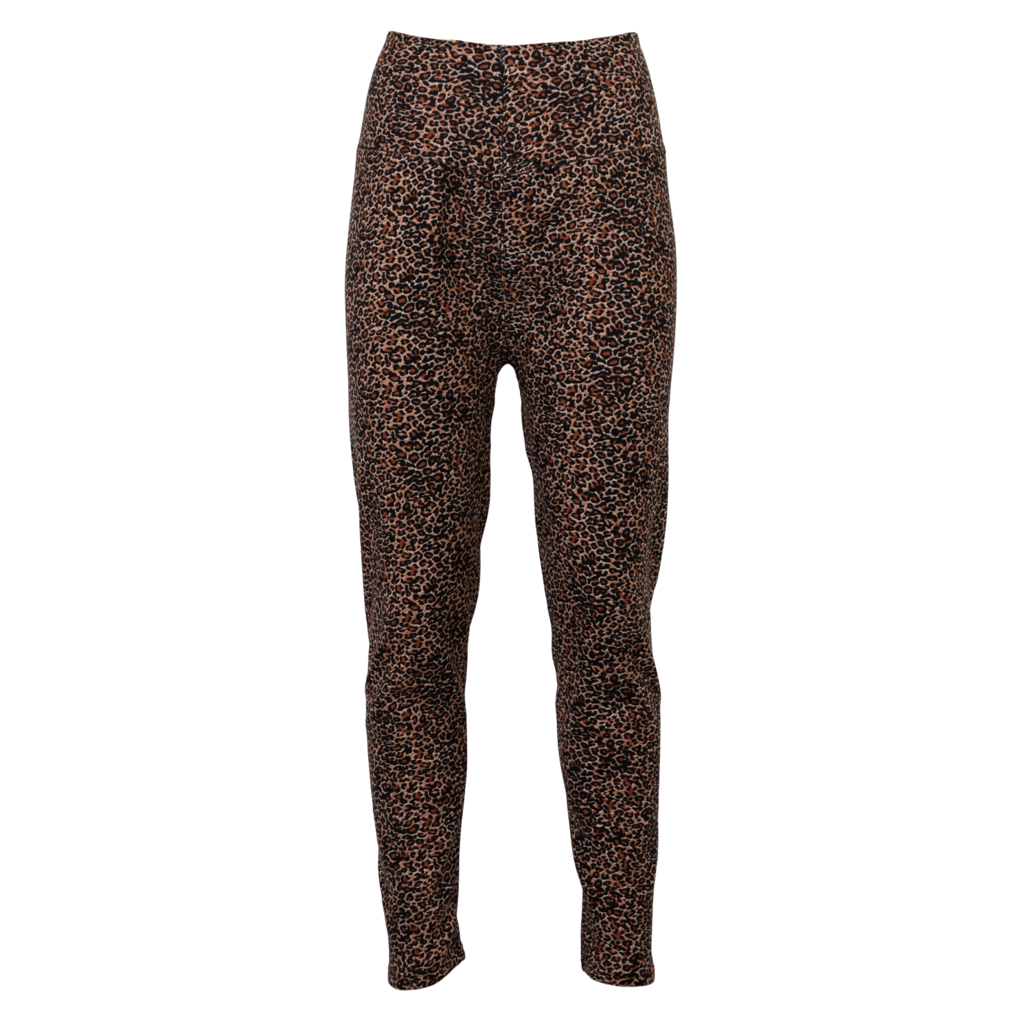 Anyway Dame Termoleggings m. fleece - Lys Leopard
