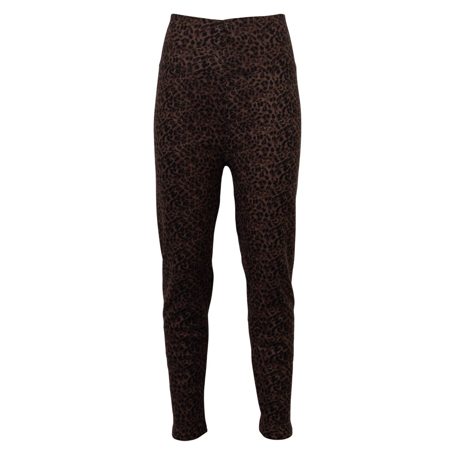 Anyway Dame Termoleggings m. fleece - Mørk Leopard