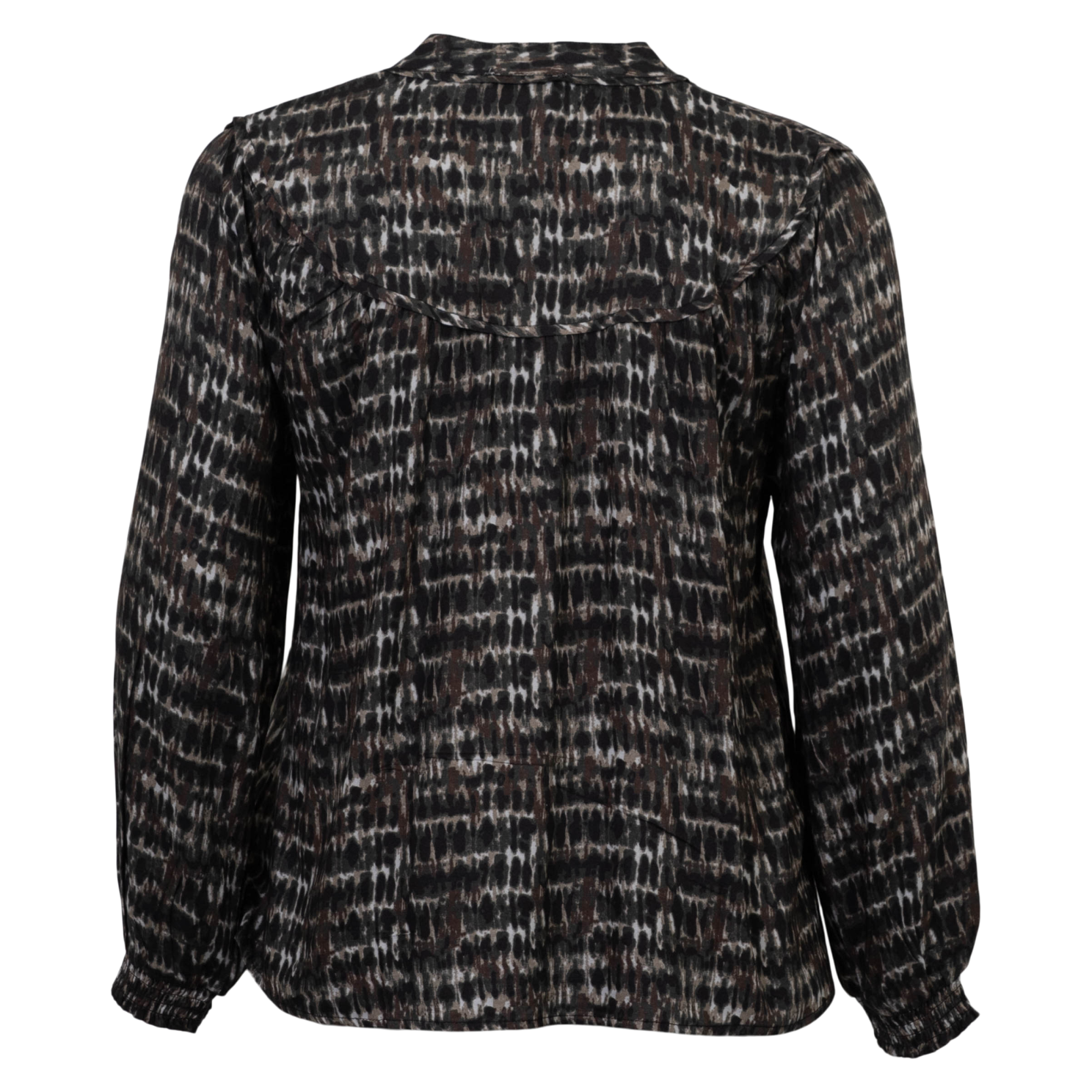 ZbyZ Dame Bluse - Khaki Combo