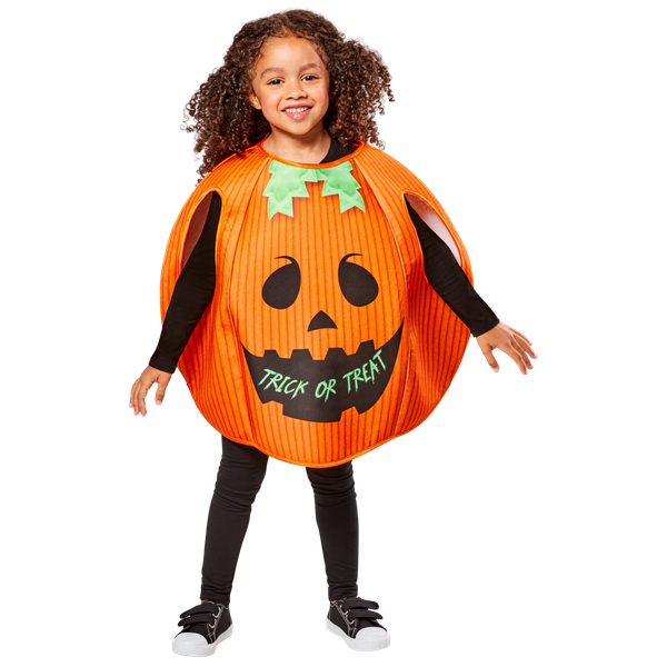 Scary Pumpkin Børne Kostume - GRÆSKAR