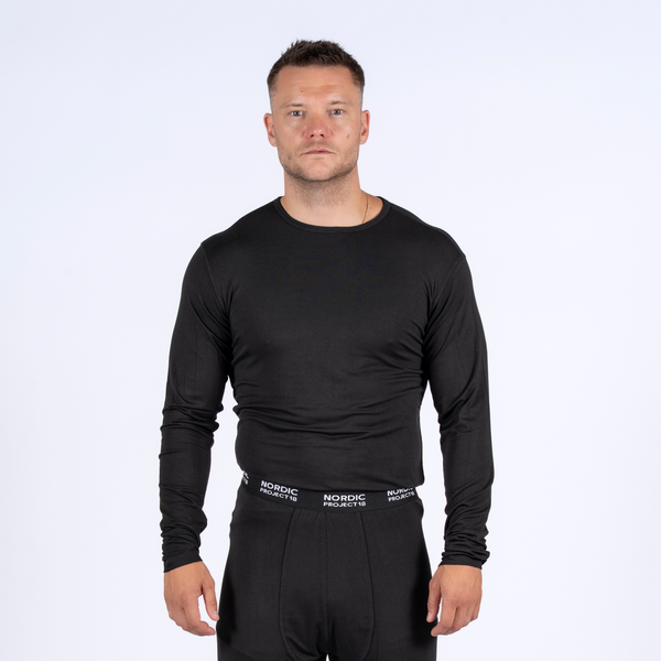 Nordic Project 18 Herre Skiundertøj i bambus - Black