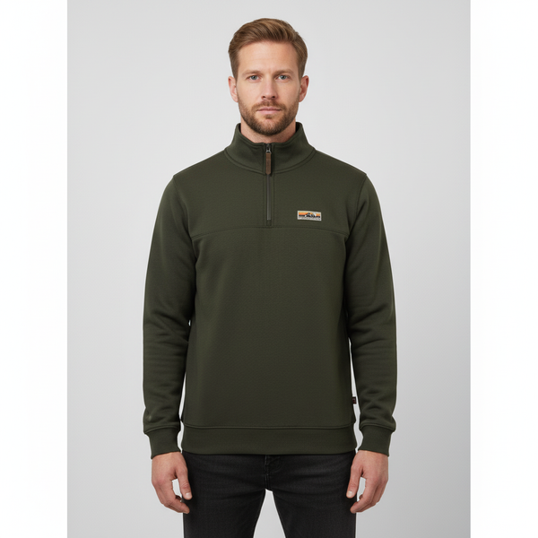 Marcus Clay Herre Sweatshirt - Olive Green