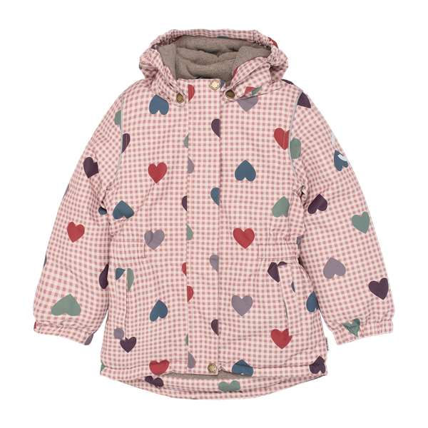 Mikk-line Pige Vinterjakke m. BIONIC-FINISH® ECO coating - HEART AOP