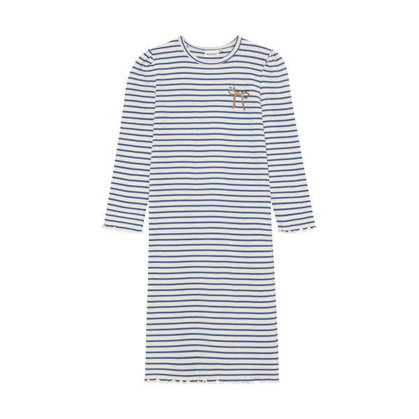 Minymo Pige Kjole i økologisk bomuld - Dutch Blue