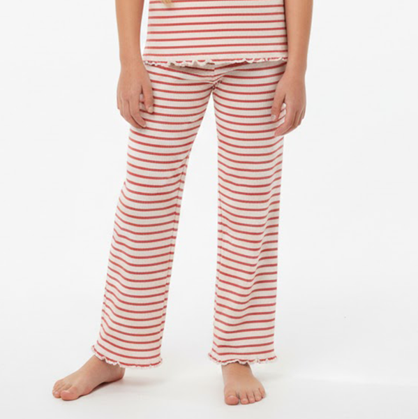 Minymo Pige Bukser i økologisk bomuld - Spiced Coral