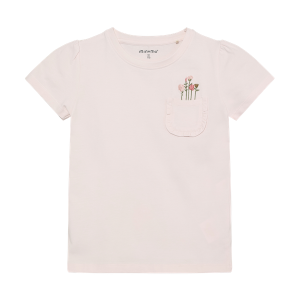 Minymo Pige T-shirt i økologisk bomuld - Delicacy