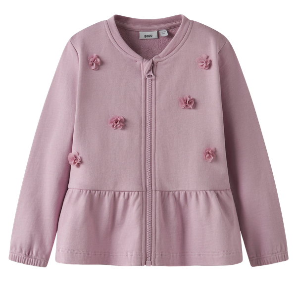Guppy FIIA Pige Sweatshirt m. lynlås - Dawn Pink