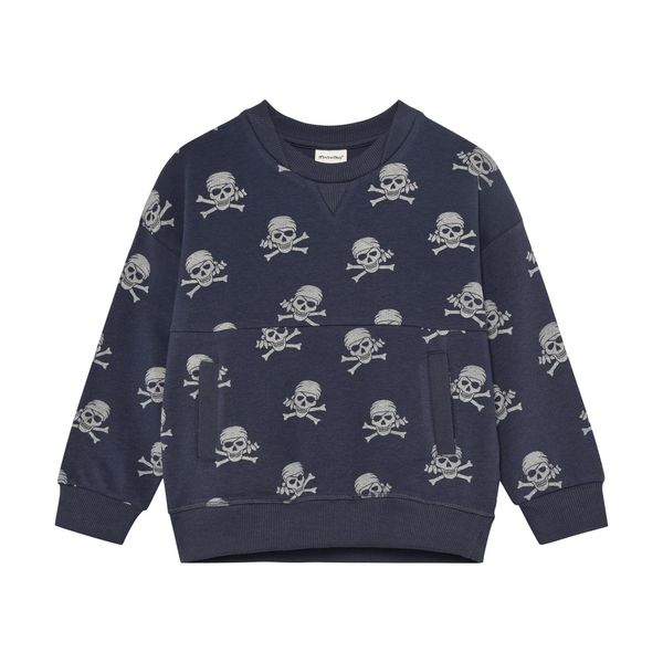 Minymo Drenge Sweatshirt i økologisk bomuld - Odyssey Gray