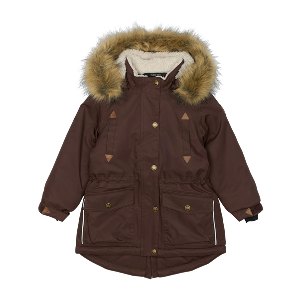 Mikk-line Pige Vinterjakke m. BIONIC-FINISH® ECO coating - French Roast